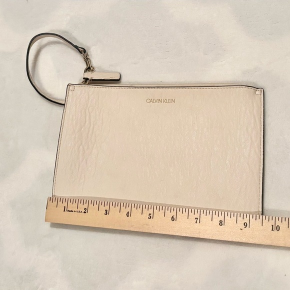 Calvin Klein Off-White/ Cream Wristlet Clutch - Picture 3 of 6